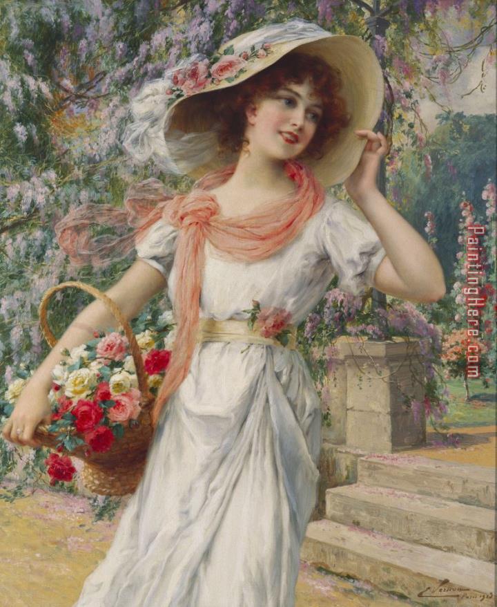 Emile Vernon The Flower Girl